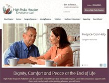 Tablet Screenshot of highpeakshospice.org